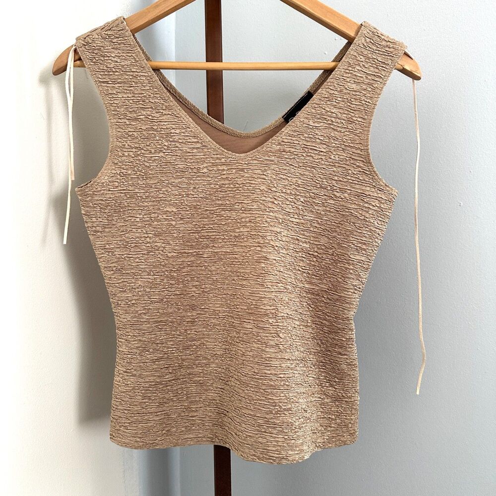 My Michelle Women's Size M Brown Sleeveless Tank Top Made In USA